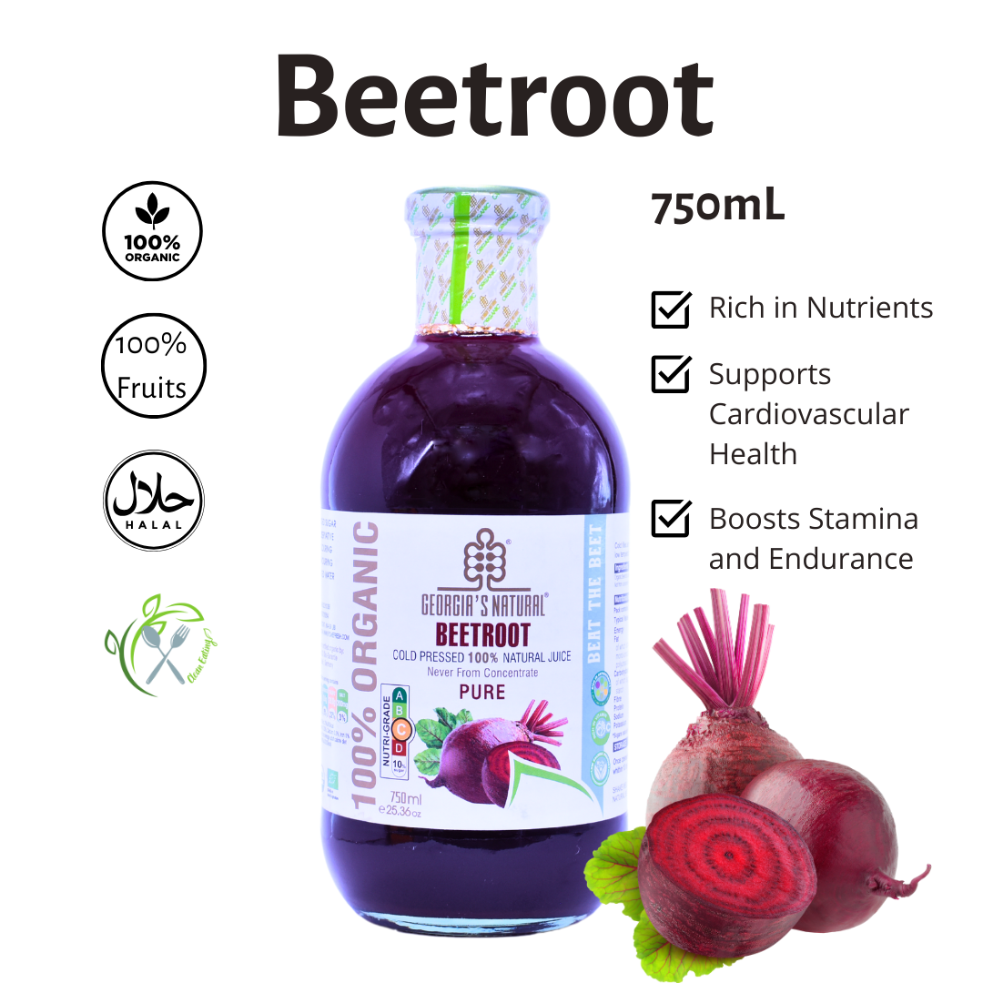 [Georgia's Natural] Beetroot Juice 750mL | 100% Pure Organic