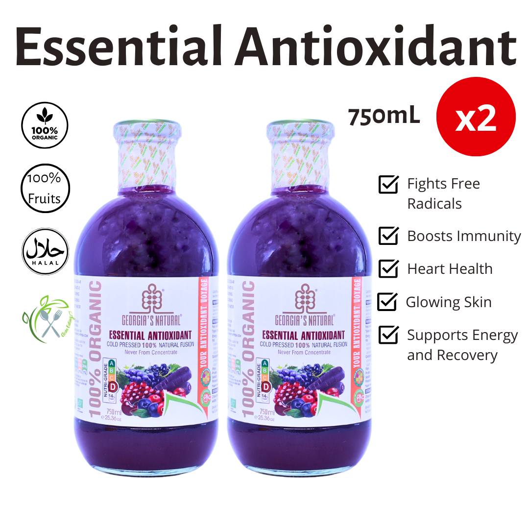 [Georgia's Natural] Essential Antioxidant Fusion Juice 750mL | 100% Pure Organic