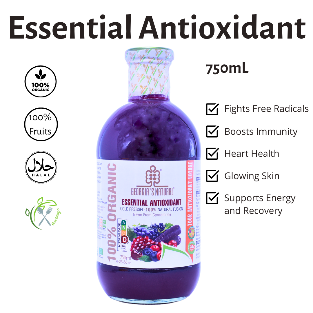 [Georgia's Natural] Essential Antioxidant Fusion Juice 750mL | 100% Pure Organic