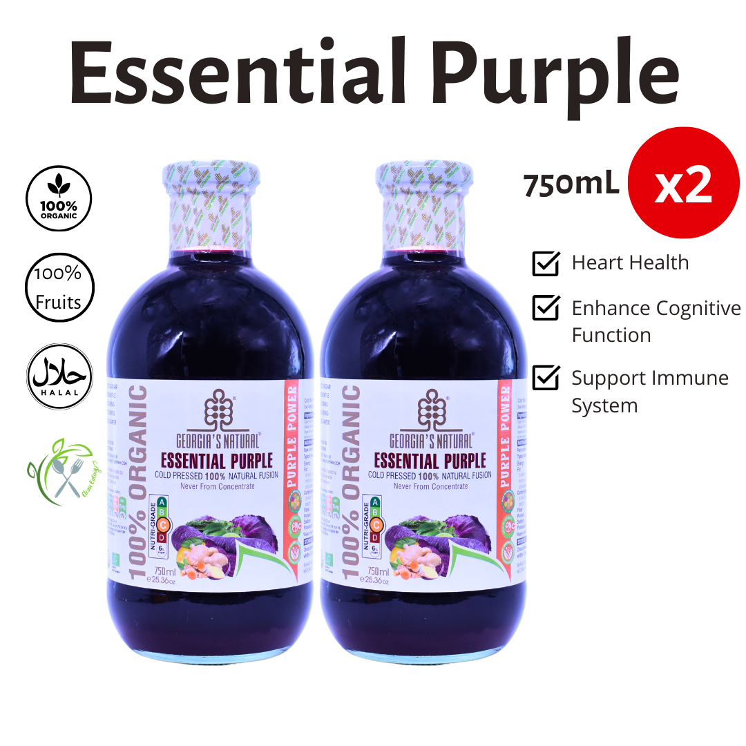 [Georgia's Natural] Essential Purple Fusion Juice 750mL | 100% Pure Organic