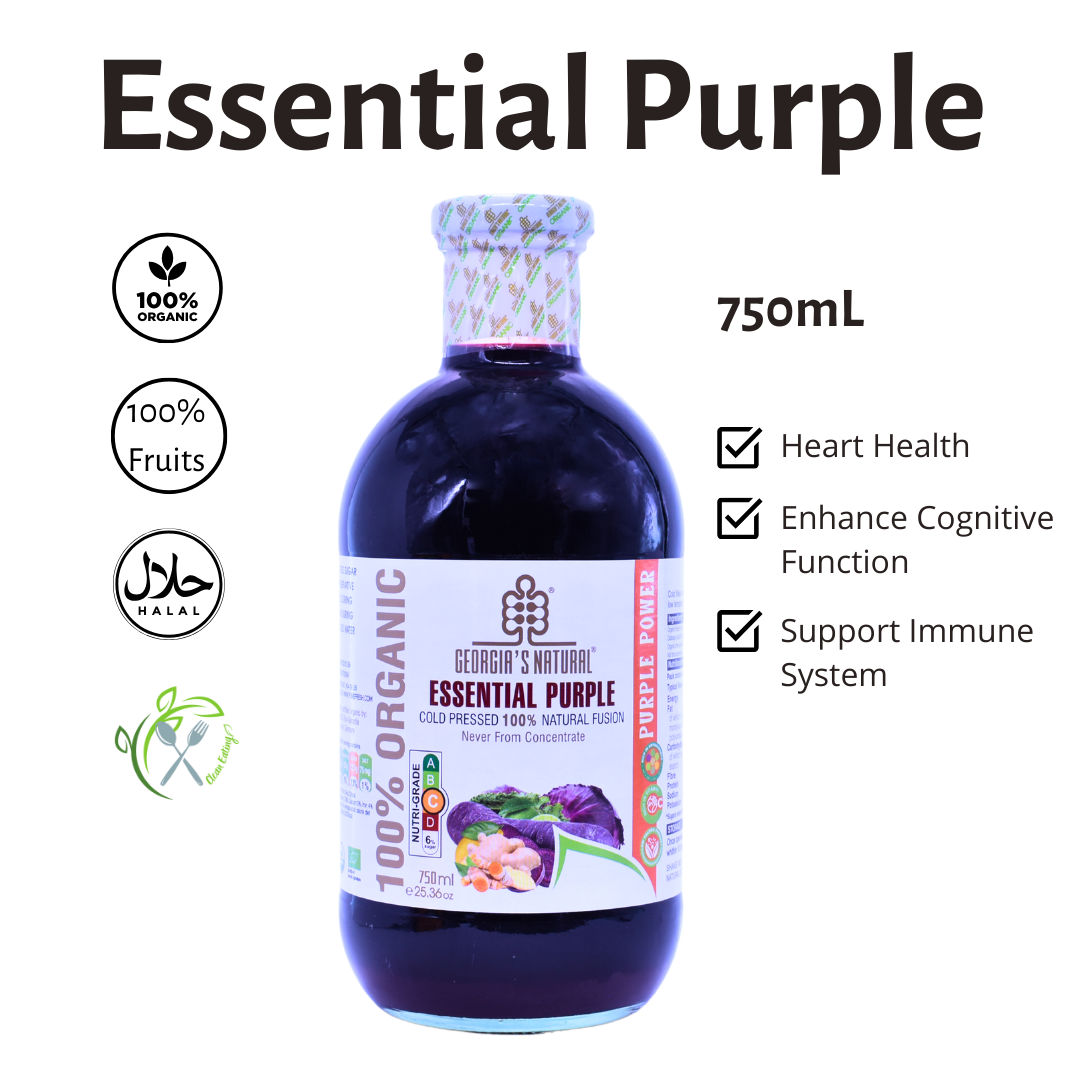 [Georgia's Natural] Essential Purple Fusion Juice 750mL | 100% Pure Organic