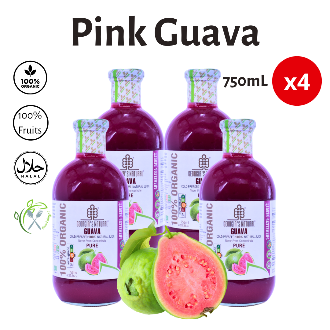 [Georgia's Natural] Guava Juice 750mL | 100% Pure Organic