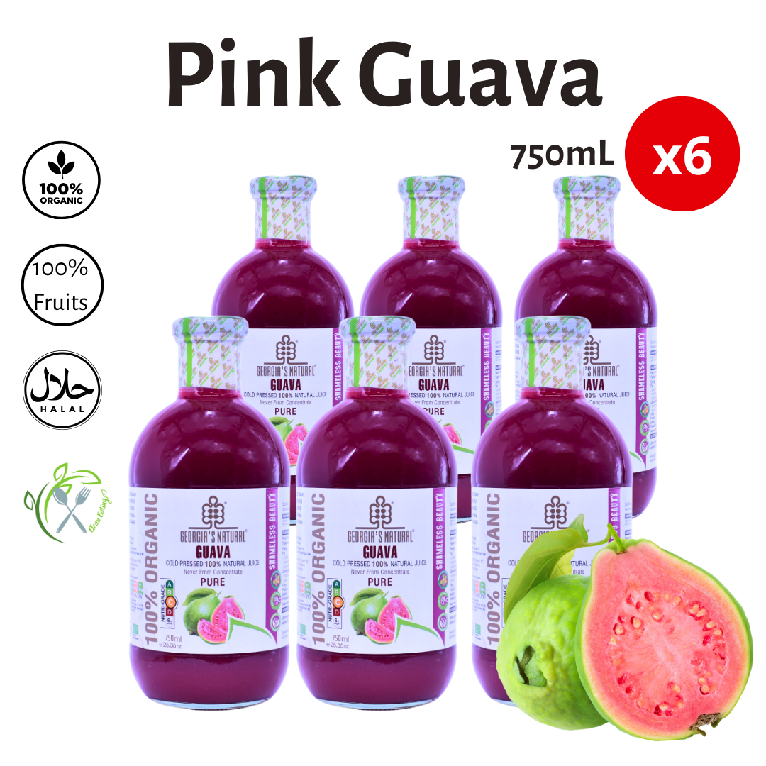 [Georgia's Natural] Guava Juice 750mL | 100% Pure Organic