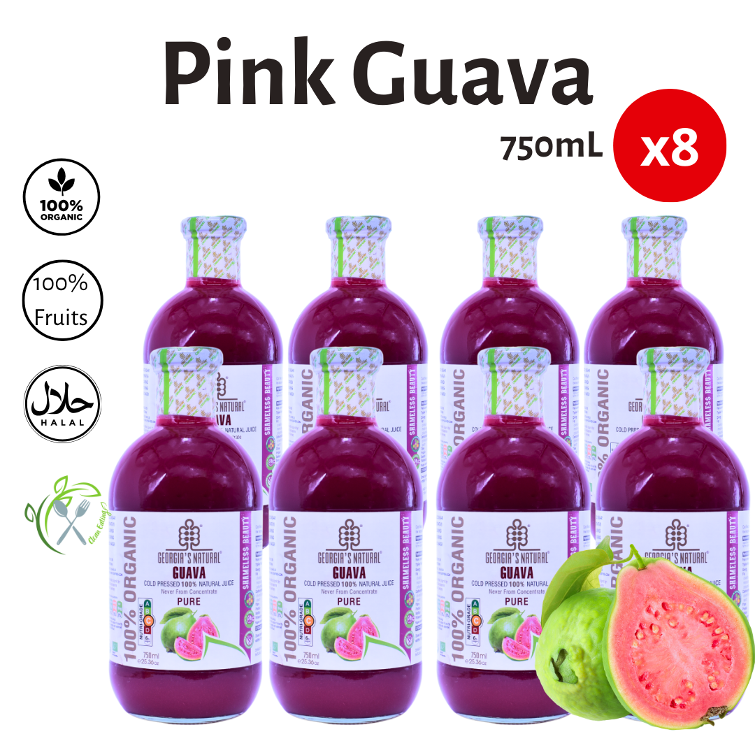 [Georgia's Natural] Guava Juice 750mL | 100% Pure Organic