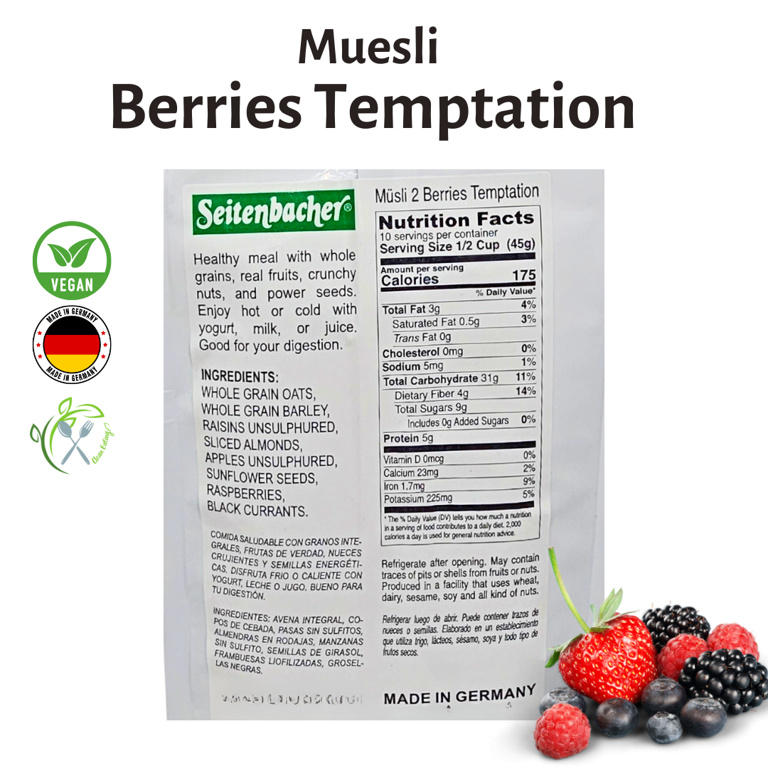 Seitenbacher Muesli – Mix of 3 Bags (454g x 3)