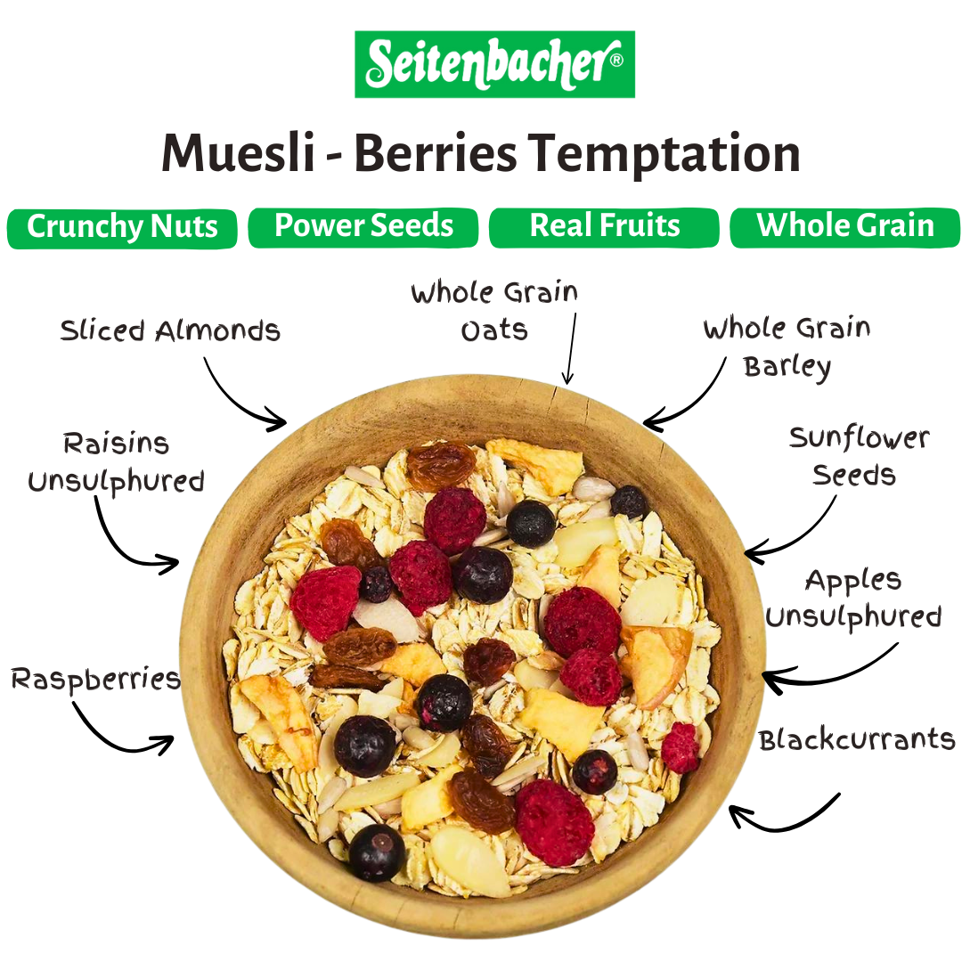 Seitenbacher Muesli – Mix of 3 Bags (454g x 3)