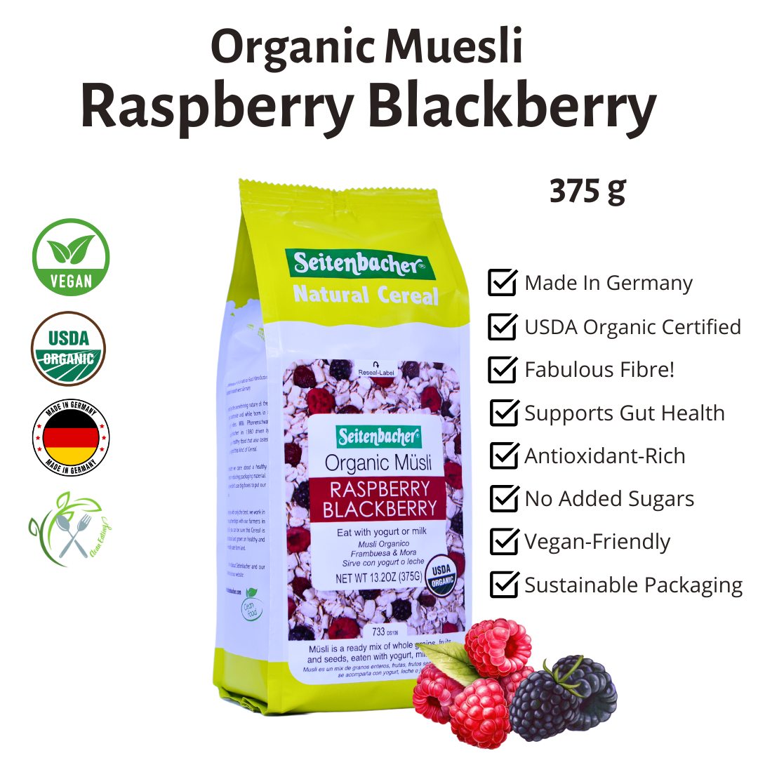 Seitenbacher Organic Muesli Raspberry Blackberry (375g)